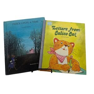 Twice Upon a Time & Letters from Calico Cat‎ Childrens Books Lot of 2 Vintage